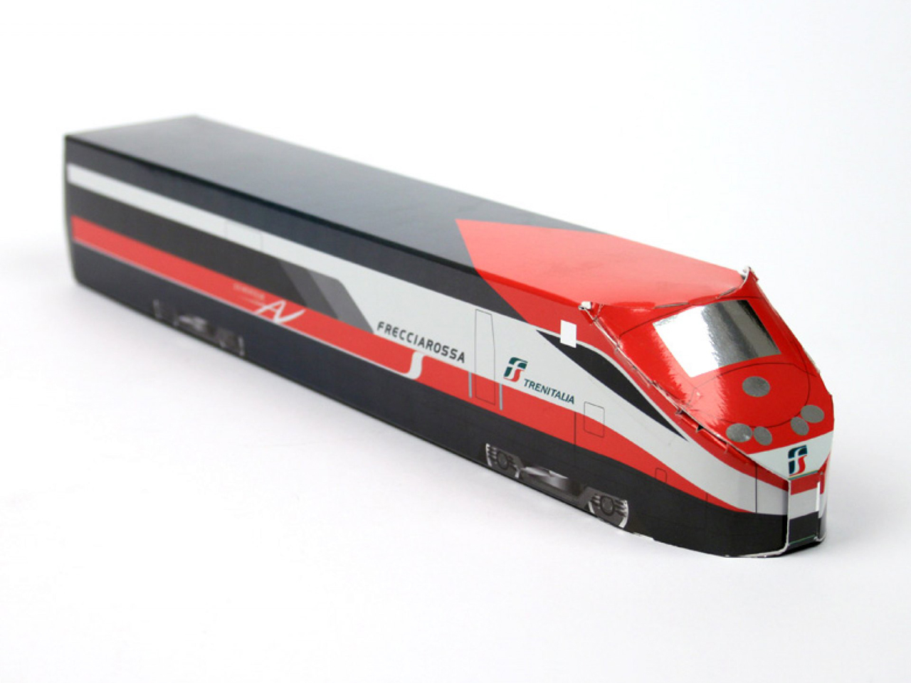 Treno Frecciarossa 3D - Packaging Personalizzato. 