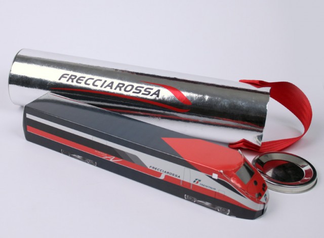 Treno Frecciarossa 3D - Packaging Personalizzato. 