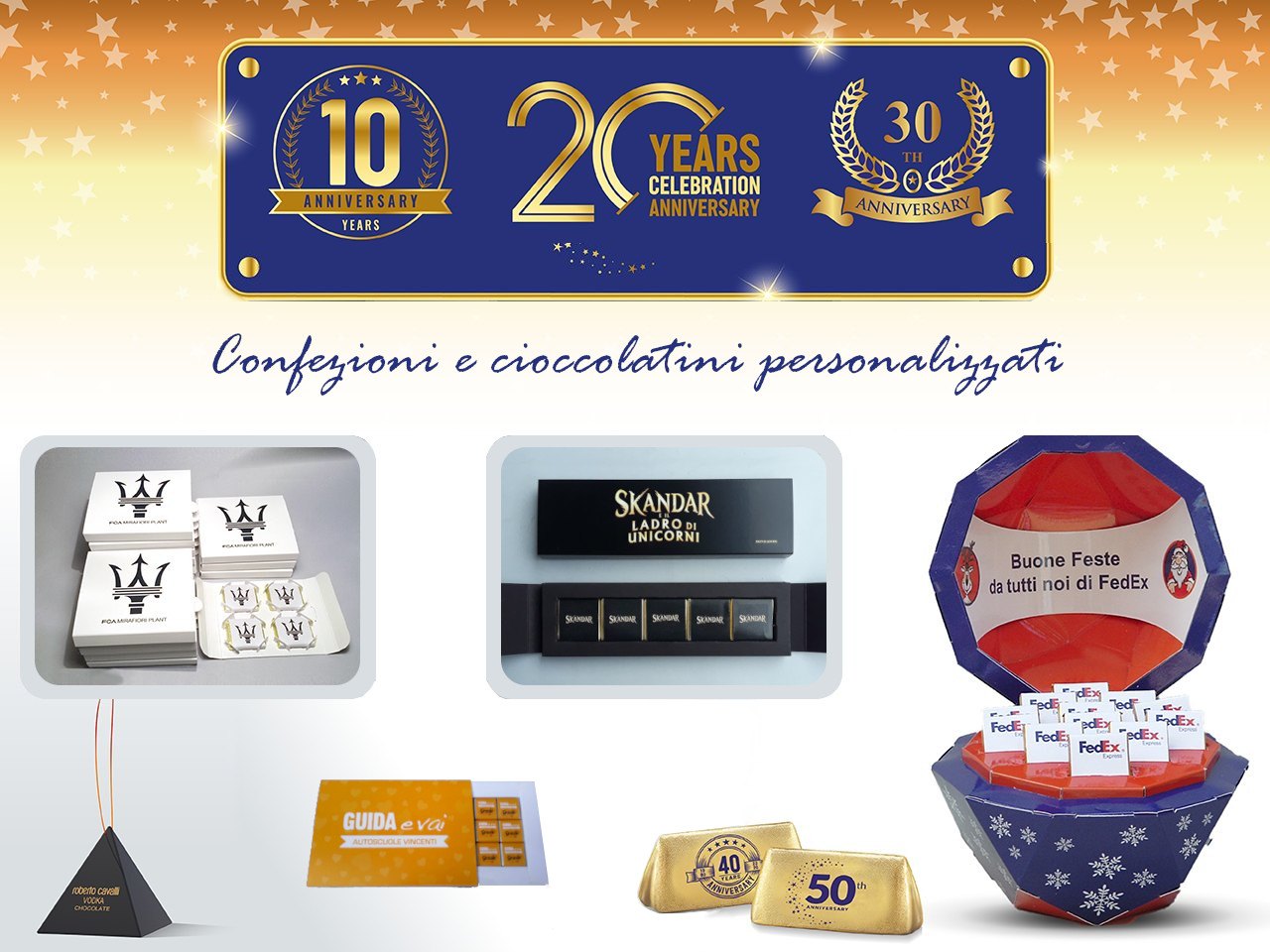 Cioccolatini Personalizzati con Logo - Packaging Personalizzato. 